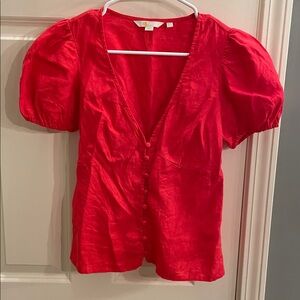 Boden Vibrant Red Blouse